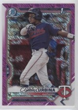 2021 Bowman Chrome Prospects Fuchsia Shimmer Refractor /199 Misael Urbina 0t3l