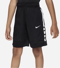 Nike Kids Dri-fit Elite Basketball Shorts Black White Nike Boys Short SZ XS