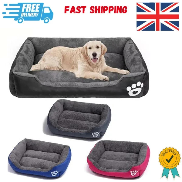 Extra Large Washable Dog Bed Soft Cushion