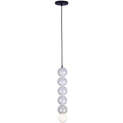 Kalco Lighting 522013MB Pearls 1 Light 5 inch Matte Black Pendant Ceiling Light