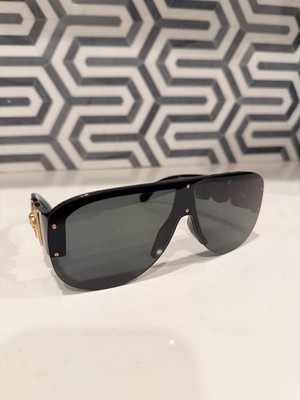 Versace VE4391 Shield Sunglasses with Medusa Logo Detail
