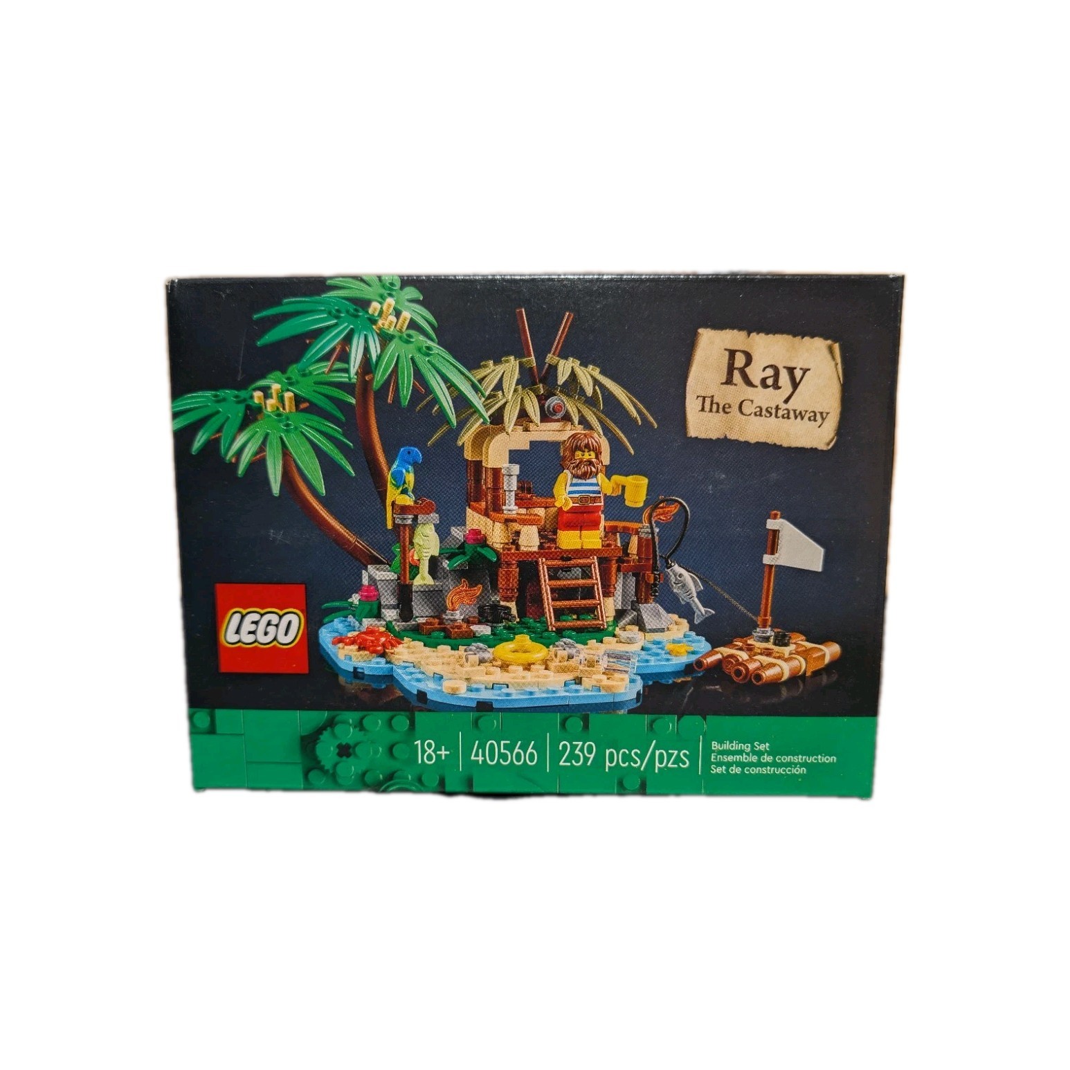LEGO "Ray The Castaway" Set #40566 New Sealed Retired 239 pcs - Limited Edition