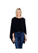 Velanio Cashmere Cashmere Knitted Poncho 100% Mongolian Cashmere Dress Topper...