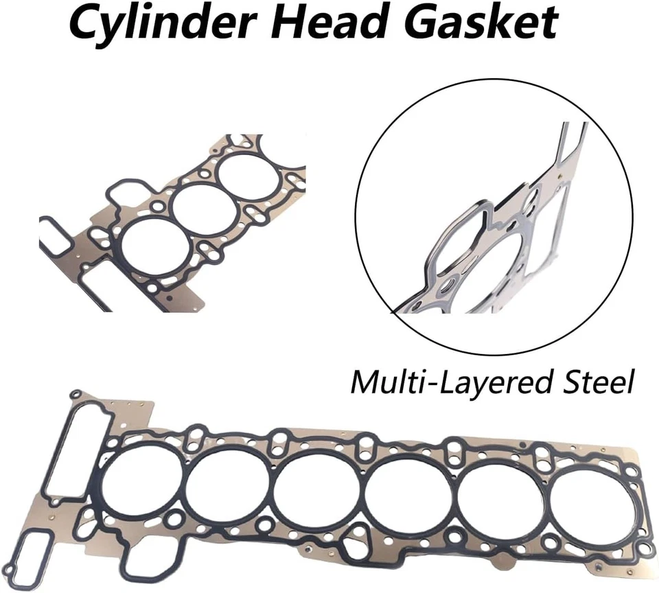 Juego de juntas de culata para BMW 325CI 325XI 330CI 330I 525I X3 X5 Z3 2,5 L 3,0 L Foto 3 de 4