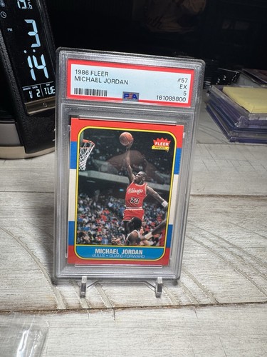 1986-87 Fleer - Michael Jordan #57 (RC) PSA 5 Chicago Bulls HOF