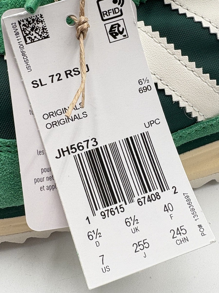 Adidas Juniors SL 72 Originals Size 7 Green/White |JH5673| | eBay
