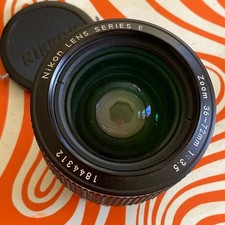 Nikon 36-72mm f/3.5 AIS Zoom Manual Focus Series E Lens with Caps.