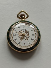 Orologio da tasca monachina RONDINE Spilla Oro 18kt 750 Smalto carica manuale 