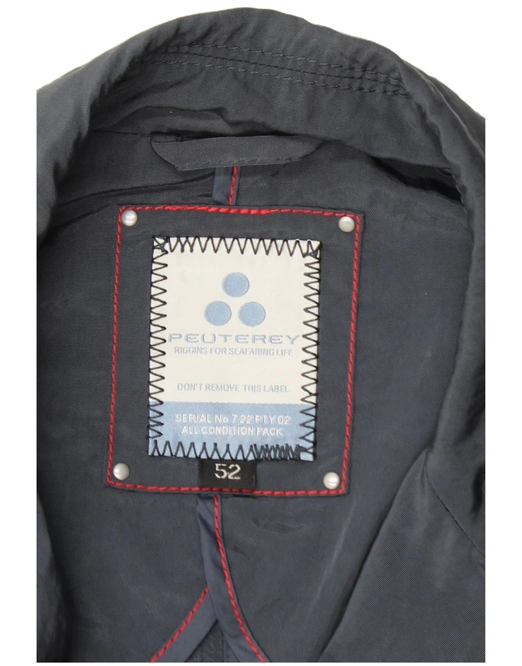 Chaqueta utilitaria PEUTEREY para hombre IT 52 XL azul marino poliamida BL13 Foto 4 de 4