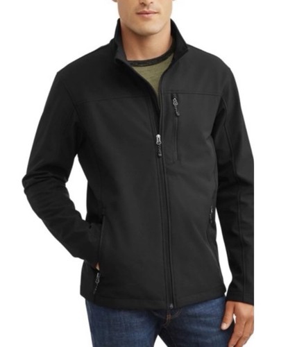 TUMI T-Tech Black Windbreaker Jacket Size L Rain Weather Hood Pockets Full Zip