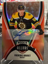 2025-26 UD Allure Hockey Frederic Brunet RC Rookie Auto Red Rainbow #142