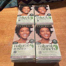 4 BOXES Clairol Natural Dye 2 Black Instincts SEMI Demi-permanent Hair Color