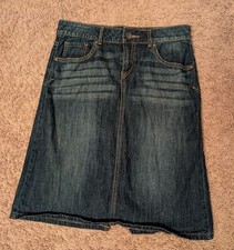 Girls CATO Denim Jean Skirt Size 14 VGUC