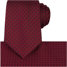 Mens Checkered Tie Set Solid Color Festive Necktie Pocket Square