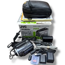 JVC GZ-MG02 20GB Hard Disk Drive Camcorder Complete Set W Box Batteries Manuals