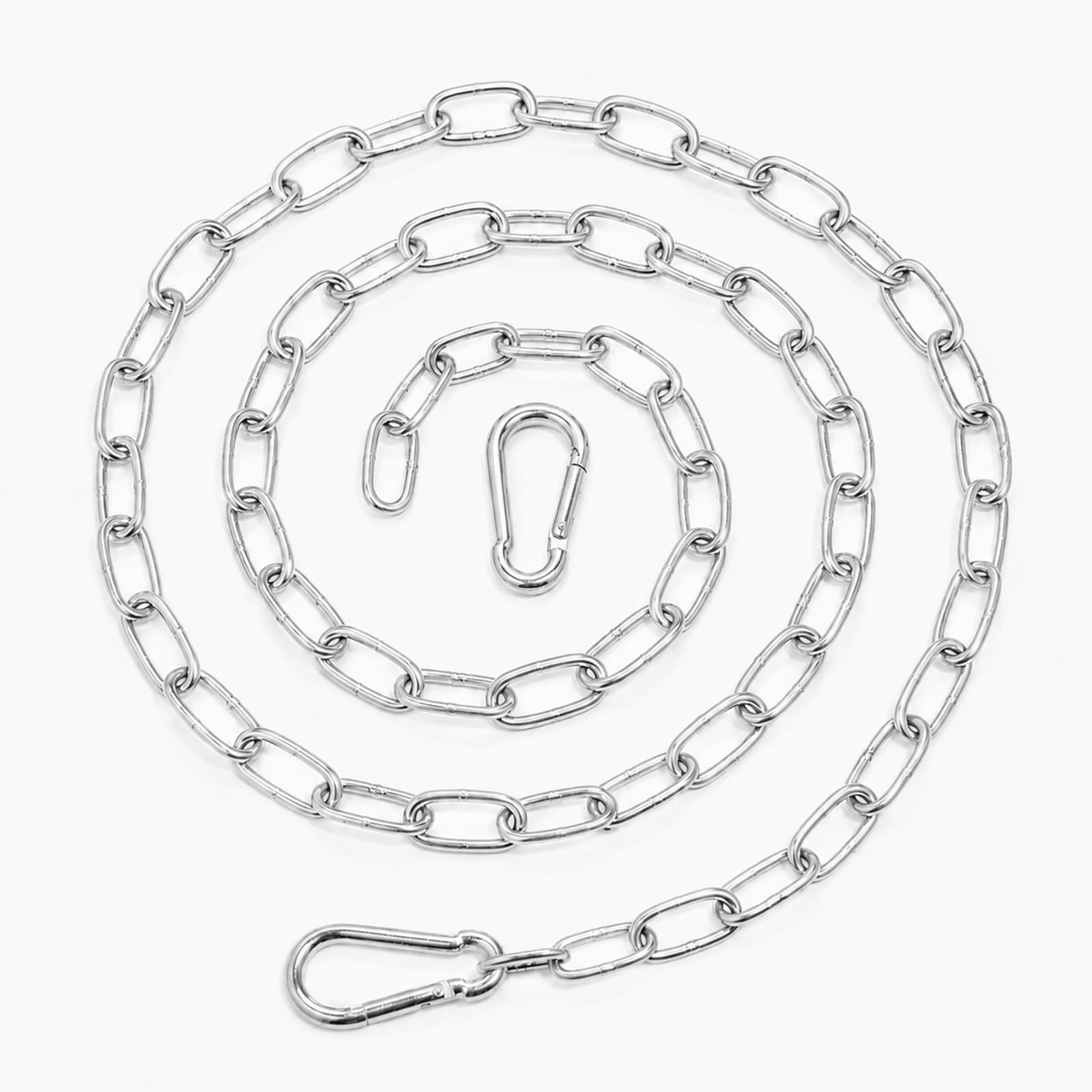 5 Feet SUS304 Stainless Steel Chain, Hanging No Chain Links-5 Feet, Silver
