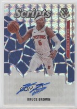 2019-20 Panini Mosaic Scripts Bruce Brown #SC-BBR Auto 01rd