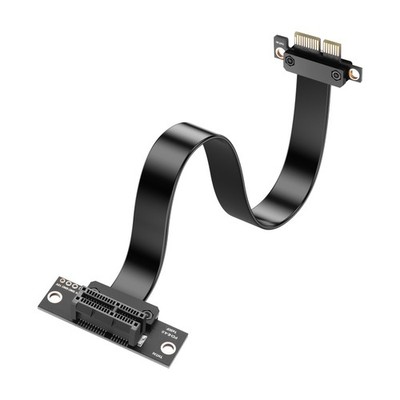 PCIe 4.0 X1 Riser Kabel 90° 30cm Verlängerung für PCI-E Karten