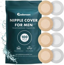 Nipple Covers for Men - 100Pcs 50 Pairs Mens Nipple Cover Hider for Running