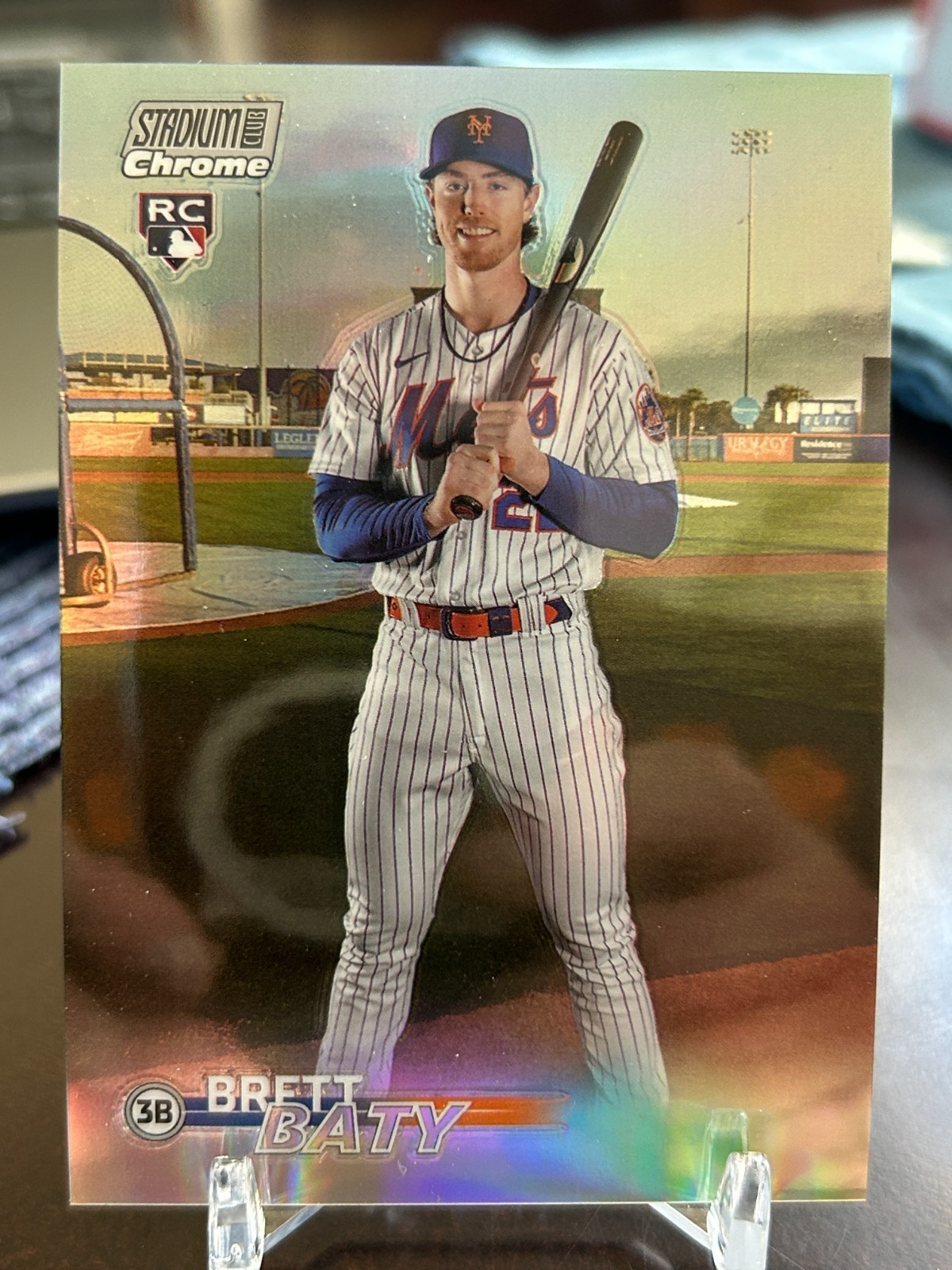 2023 Topps Stadium Club - Brett Baty #137 - Chrome Refractor (RC)
