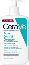 CeraVe Acne Control Cleanser, Face Wash with 2 Salicylic Acid, 16 oz
