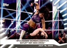 Bayley 2021 Topps WWE Women's Division #47 Professional Wrestling Trading Card