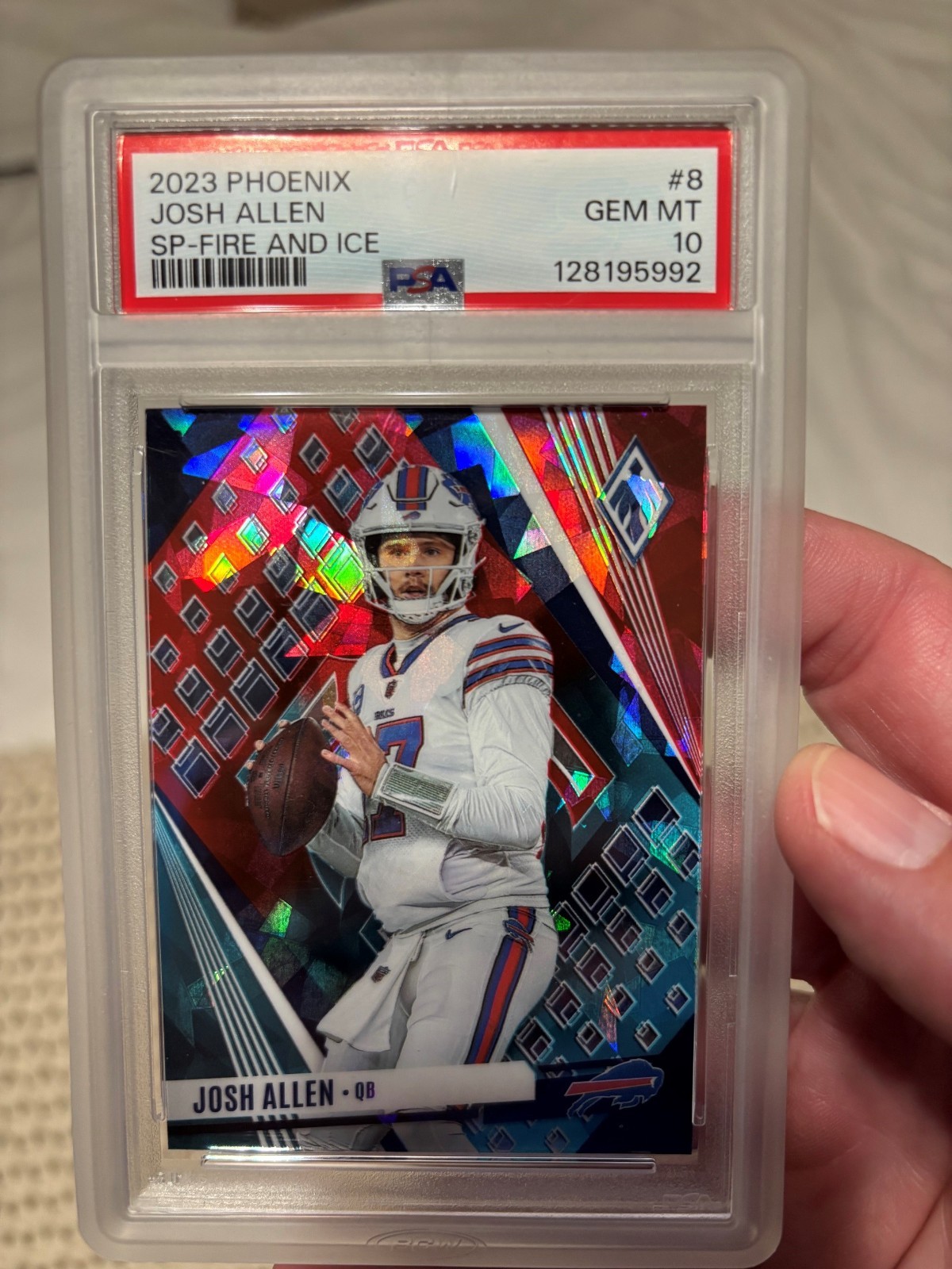 2023 Panini Phoenix SP Fire & Ice #8 Josh Allen /35 Gem Mint PSA 10