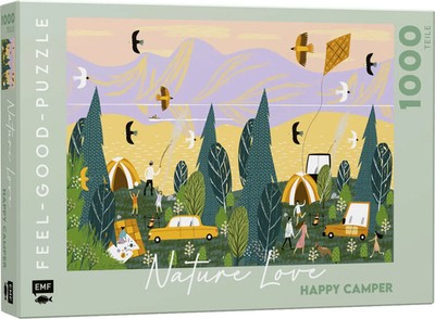 Feel-good-Puzzle 1000 Teile - NATURE LOVE: Happy Camper Spiel 1000 S. Deutsch
