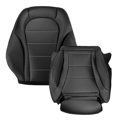 Driver Top Bottom Seat Cover For 15-21 Mercedes Benz C-Class C250 C300 C350