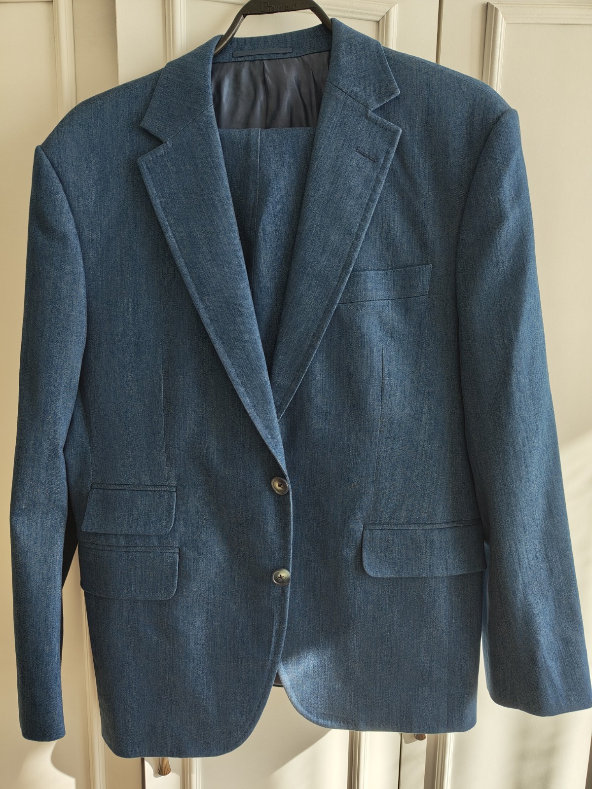 👔 Ariston Men's Suits - Size 48 - Cashmere + Cotton - Authentic. image 5