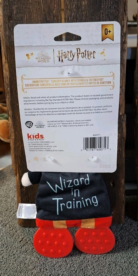 "Harry Potter mordedor pies en blanco baby shower mago en entrenamiento lindo 8"" NUEVO   Foto 2 de 4