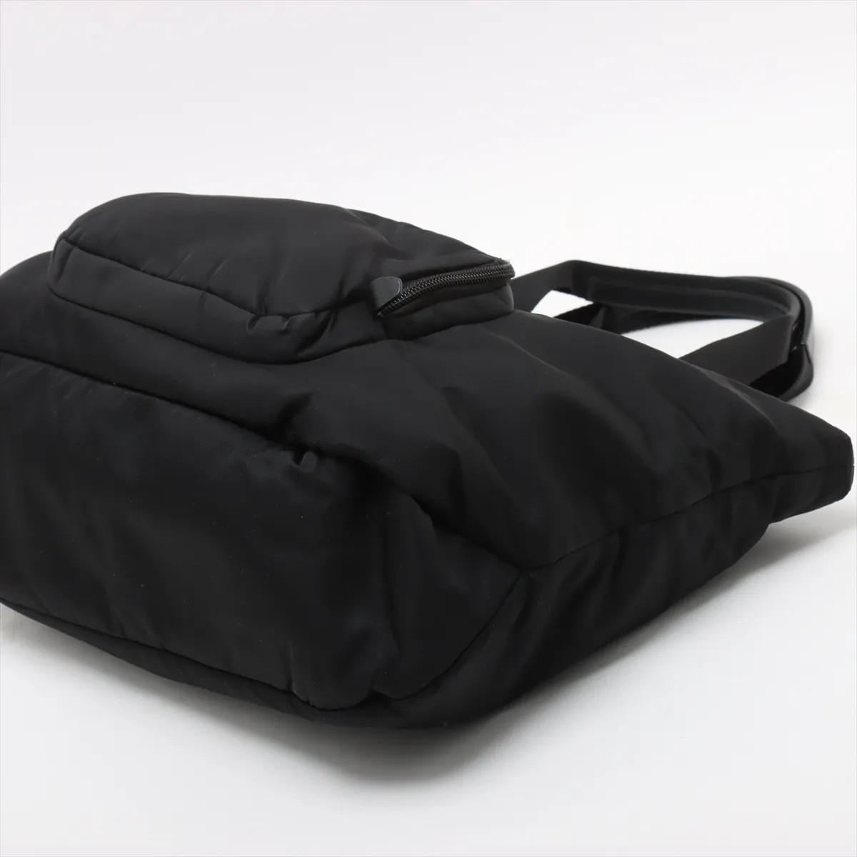 Prada Tessuto nylon x leather 2 Way Handbag Black 1BG360 thumbnail 3