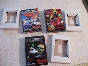 ATARI JAGUAR 6 Boxes & Trays + 22 Trays ONLY - NO Games or Manuals - NEW - Read
