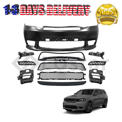 #ad 11PCS Complete Front Bumper Cover w Fog Lamp For 2016 2020 Dodge Durango SRT $336.93
