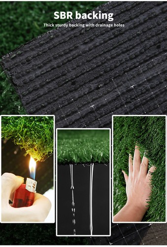 Marlow Artificial Grass Synthetic Turf Fake Plastic Plant 17mm 20SQM Lawn 2x10m - Picture 7 of 10