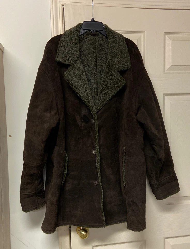 Abrigo Braefair de cuero para hombre talla XXL Foto 2 de 4