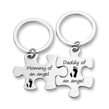 Miscarriage Keepsake Sympathy Remembrance Keyring Mommy of an Angel