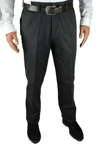 Pantaloni Uomo Elasticizzati Taglie Forti Invernali Eleganti Vita Alta Mastino - Picture 7 of 32