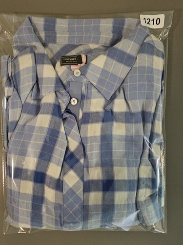 Vineyard Vines Popover Kleid Baumwoll-Wollmischung bunt kariert M ruhiges Wasser Neu mit Etikett - Bild 12 von 12