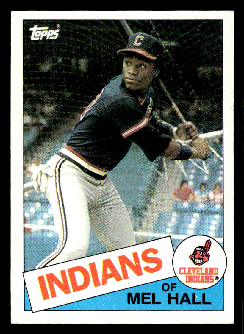 1985 Topps #263 Mel Hall Card Cleveland Indians