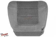 2001-2002 F-150 XLT Crew - Driver Side Bottom Replacement Cloth Seat Cover Gray