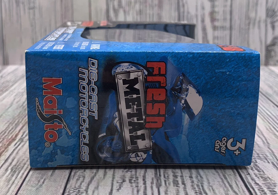 Maisto Fresh Metal Aprilia RSV Diecast Motocicleta Blanco Azul Llantas 1/18 Nuevo 2007 Foto 4 de 4