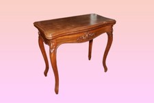 Tavolino da gioco Luigi Filippo in mogano del 1800