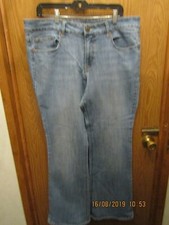 WOMENS FADED GLORY 2 SPANDEX BLUE JEAN PANTS SIZE 18A INSEAM 31