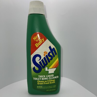 VTG Bully Swish Toilet Bowl Cleaner NIB NOS 16 Oz Fresh Decor Prop Collectible