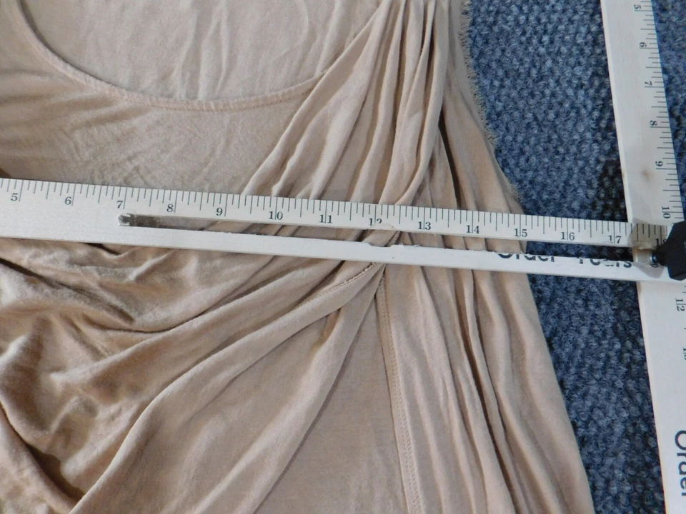 Top Simply Vera Vera Wang grande crema melocotón sin mangas para mujer Foto 4 de 4