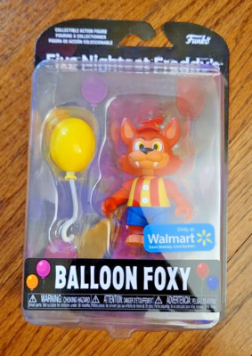 Five Nights At Freddy s BALLOON FOXY Action Figure  2023 FNAF Walmart Exclusive