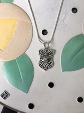 Pug Metal Charm Necklace - NEW - FREE SHIPPING