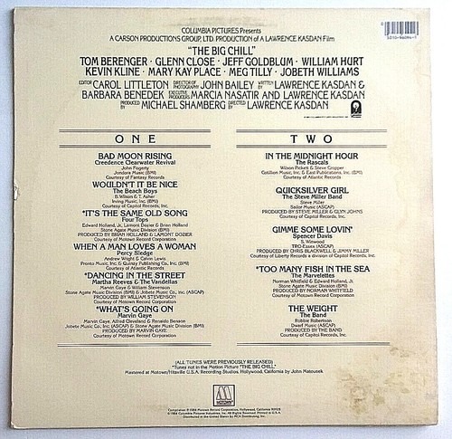 THE BIG CHILL - More Songs Soundtrack - Vinyl LP 1984 Motown 6094ML Sound Track - Picture 2 of 5