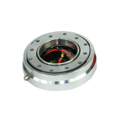 Kit adaptador de buje de liberación rápida corto universal de 1" plateado de 6 orificios para volante - Imagen 4 de 7
